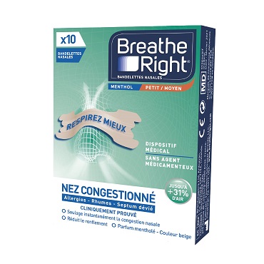 Bandelettes Menthol Large Breathe Right