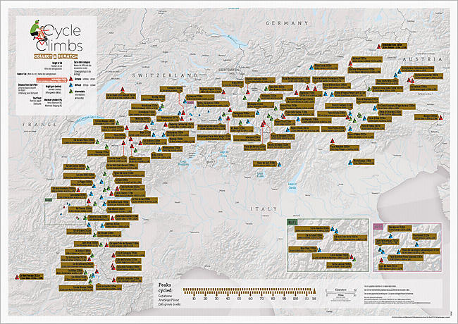 ALPINE CYCLE CLIMBS CARTE A GRATTER