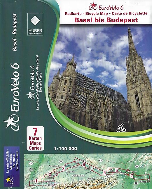 EUROVELO 6 DE BALE A BUDAPEST LOT DE 7 CARTES