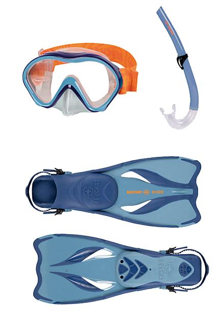 KIT PALMES MASQUE TUBA DE SNORKELING OCEO JUNIOR