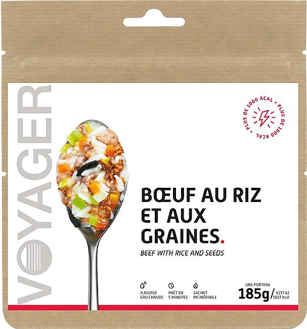 BOEUF AU RIZ  ET AUX GRAINES 1027 KCAL