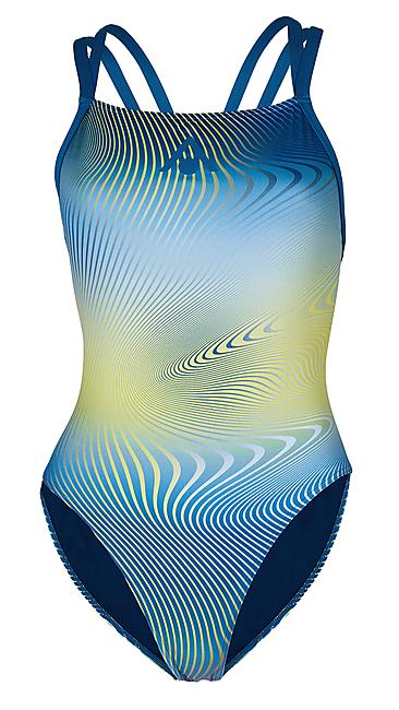 MAILLOT DE BAIN ESSENTIAL OPEN BACK MULTICOLOR BLU