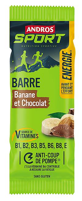 BARRES ENERGIE CHOCOLAT BANANES