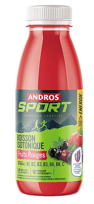 Boisson Isotonique ANDROS SPORT Fruits Rouges 500ml