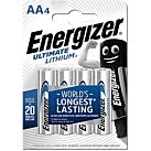 PILES ULTIMATE LITHIUM AA LR06 X4 - ENERGIZER