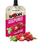 PUREE FRAMBOISE/FRAISE/BASILIC  BIO 90 G - BAOUW