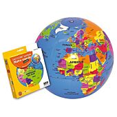 GLOBE GONFLABLE 30 CM NOTRE MONDE