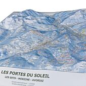 CARTE EN RELIEF DOMAINE LES GETS MORZINE AVORIAZ