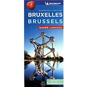 PLAN DE VILLE BRUXELLES PLASTIFIE