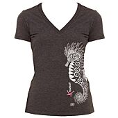 T-SHIRT HEATHER HIPPOCAMPE FEMME