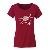 T-SHIRT BIO COL ROND LES TORTUES FEMME