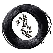 KIT 25M MONO-FIL NYLON + 10PCS SLEEVE NOIRES