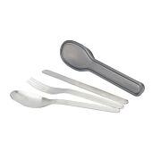 COUVERTS INOX 3 PIECES + ETUI