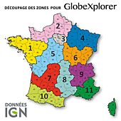 TOPO GLOBEXPLORER IGN 1/25000e FRANCE ZONE 9