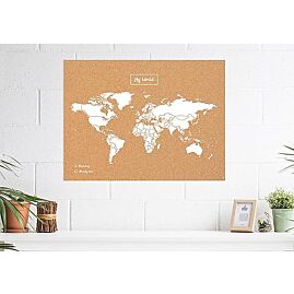 CARTE MY WORLD LIEGE NATUREL BLANC L 60 X 45