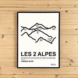 LES 2 ALPES 30 X 40 CM