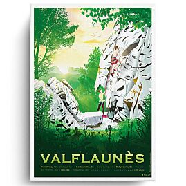 VALFLAUNES AFFICHE A3 VINTAGE