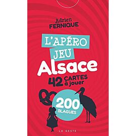 L'APERO JEU ALSACE 42 CARTES A JOUER 200 BLAGUES