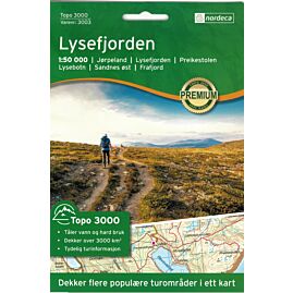 3003 LYSEFJORDEN 1 50 000  NORVEGE