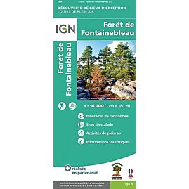FORET DE FONTAINEBLEAU ECHELLE 1 16 000
