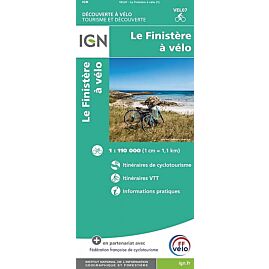 LE FINISTERE A VELO ECHELLE 1 110 000