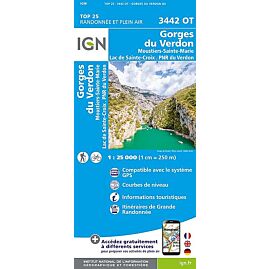 TOP 25 3442OT GORGES DU VERDON 1 25 000