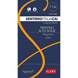 CARTE SENTIERS ITALIENS CAI 11A - TRENTIN-HAUT-TYR
