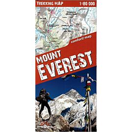 TREKKING MAP MOUNT EVEREST 1 80 000