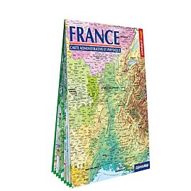 FRANCE CARTE ADMINISTRATIVE ET PHYSIQUE