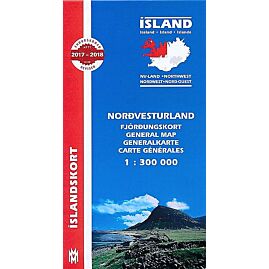 ICELAND NORTHWEST MAP 1:300 000