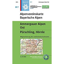 BY 07 AMMERGAUER ALPEN OST 1 25 000