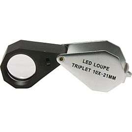 LOUPE GEOL DUAL LIGHT LED ET UV X10