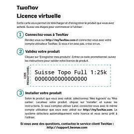 CARTOGRAPHIE TWONAV SUISSE TOPO FULL 1/25000 eme