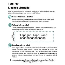 CARTOGRAPHIE TWONAV ESPAGNE TOPO ZONE