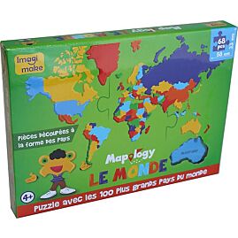 PUZZLE MONDE 68 PIECES