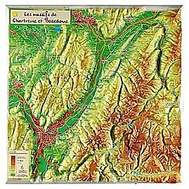 GEORELIEF MASSIF CHARTREUSE 31X31