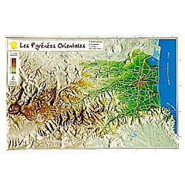 GEORELIEF D66 PYRENEES ORIENTALES 21X31