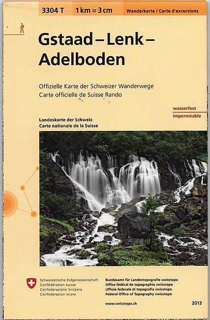 3304T GSTAAD LENK ADELBODEN ECHELLE 1 33 000