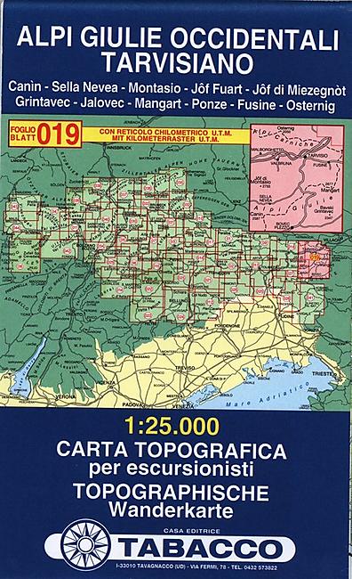 19 ALPI GIULIE OCCIDENTALI 1 25 000